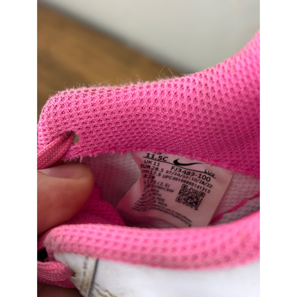Nike Air Force 1 Low Kids White Pink Psychedelic FJ3483-100 Size 11.5C - Picture 7 of 7